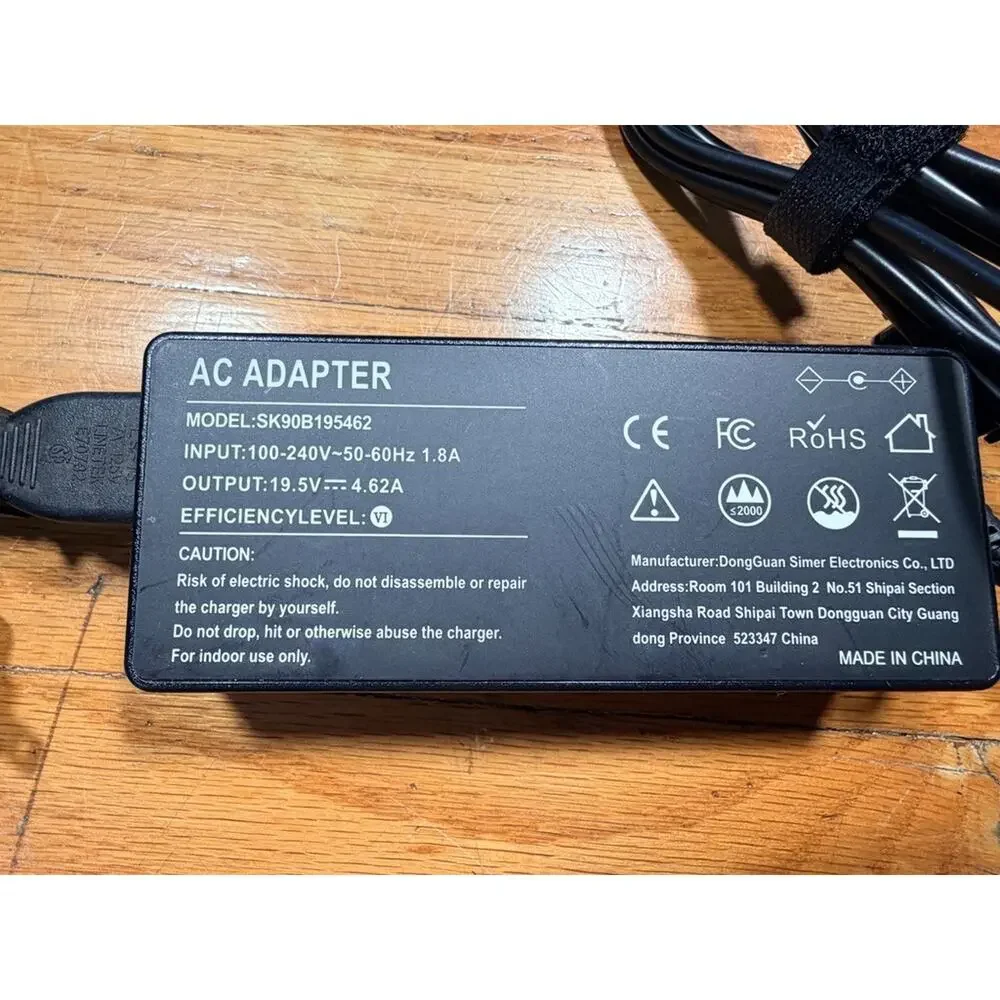 SK90B195462 90W AC Adapter 19.5V 4.62A Laptop Charger Power Supply